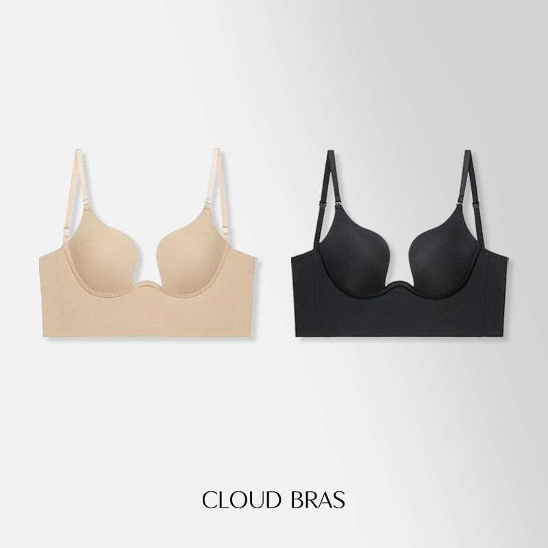 Cloud Bras Women is Backless Push - Up Plunge Bra with Convertible Clear Straps (BUY 1 GET 1 FREE)