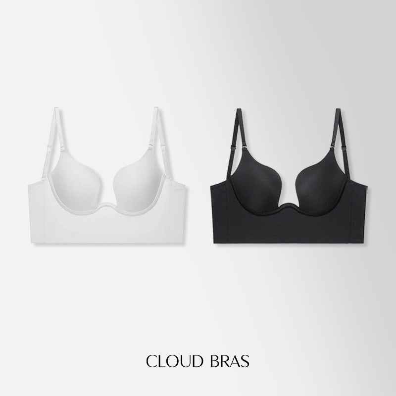 Cloud Bras Women is Backless Push - Up Plunge Bra with Convertible Clear Straps (BUY 1 GET 1 FREE)