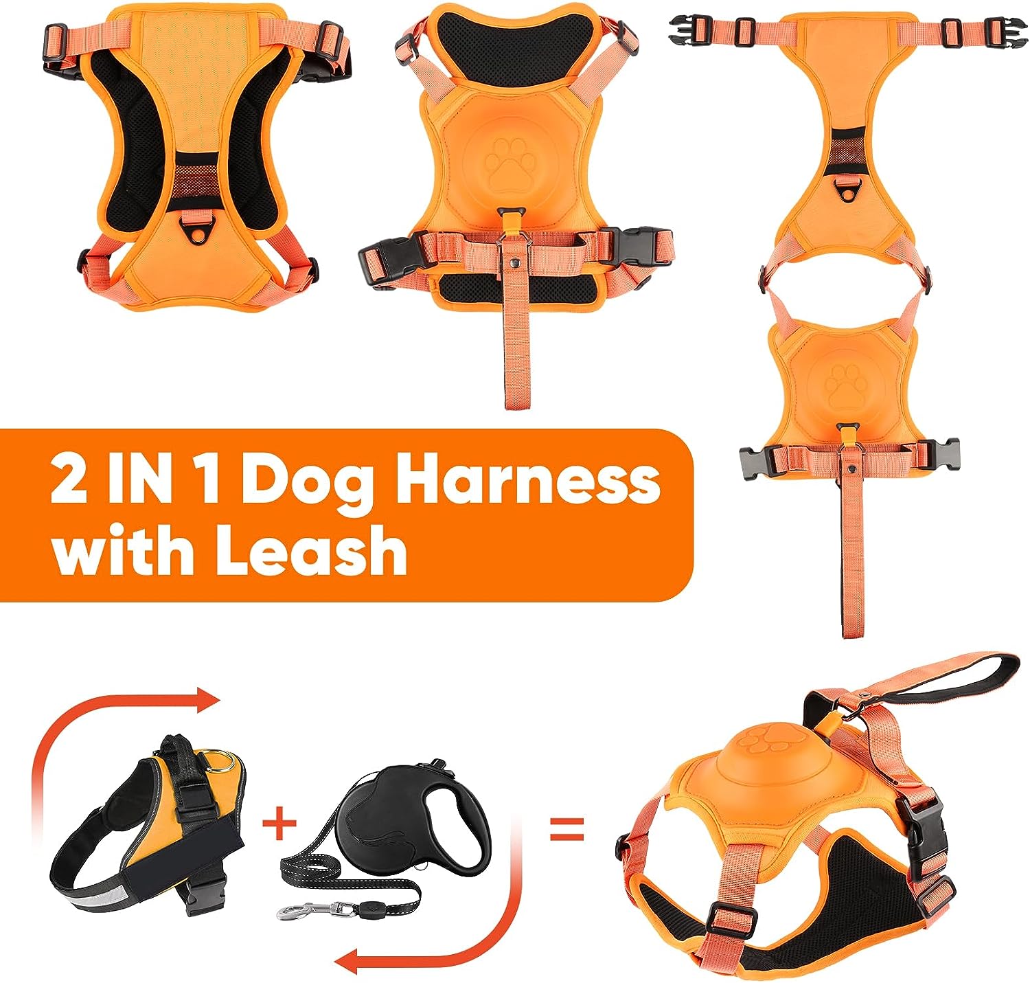 ComfyWalk - Retractable Dog Leash harness