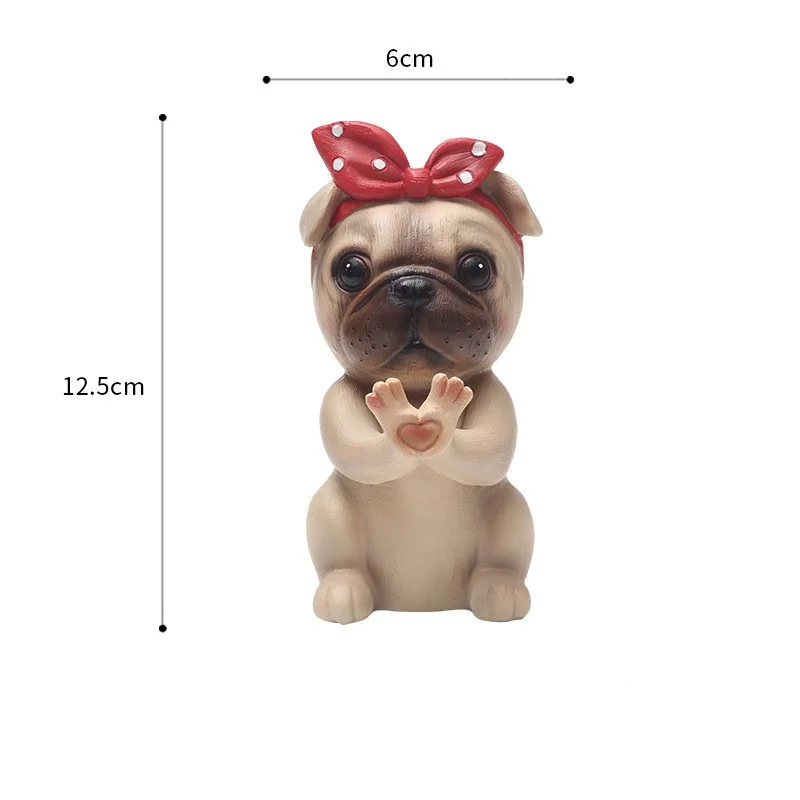 Cute Dog Glasses Holder Stand Resin Eyeglass Retainers Sunglasses Spectacle Display Rack Cute Office Home Desktop Decorations