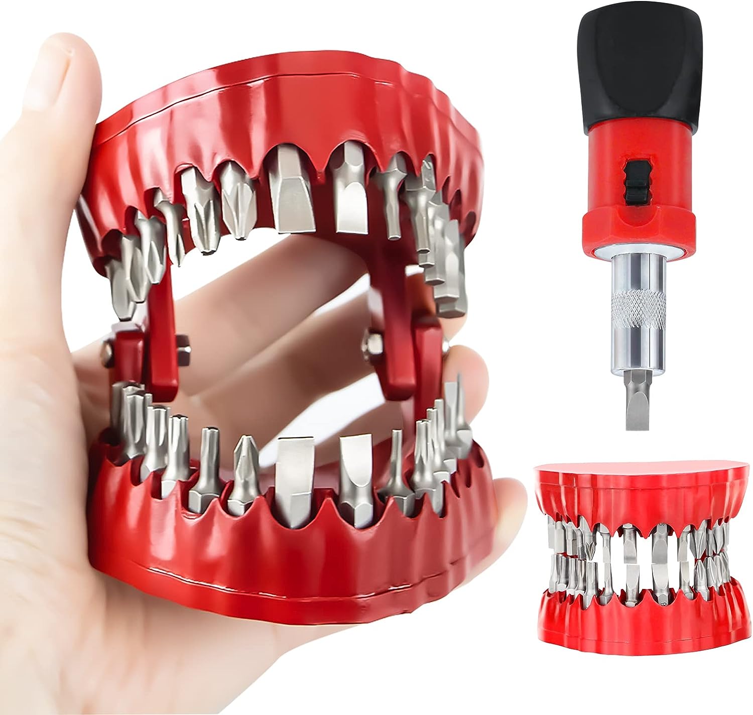 Denture Drill Bit Holder with 28 Bits Set