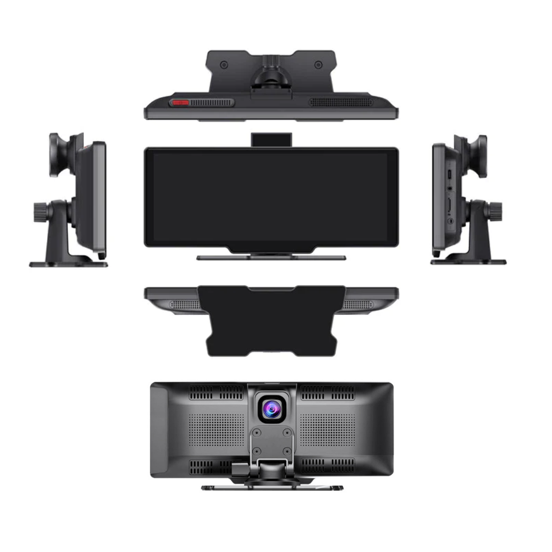 DrivePortal Wireless CarPlay Head Unit with 4K Dash Cam