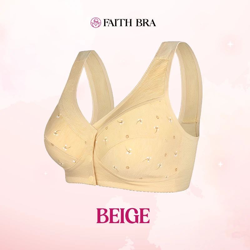 Faith Bra - Designed for Senior - Front Closure Cotton Bra