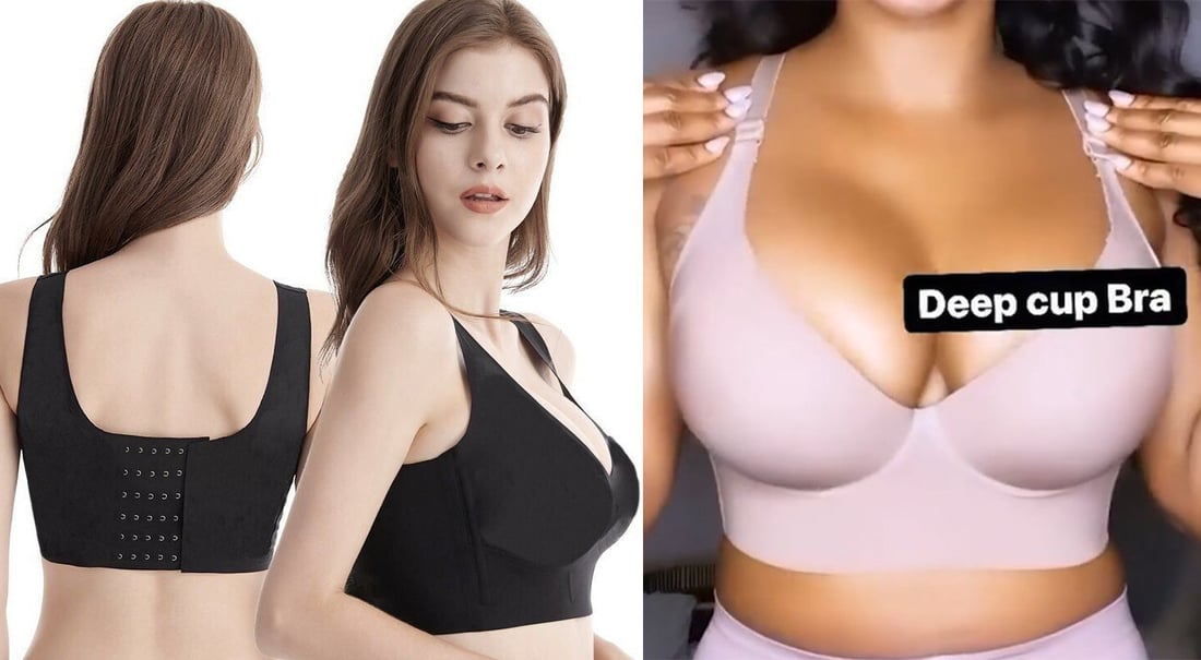 Fashion Deep Cup Bra - Bra with shapewear incorporated