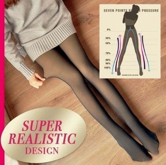 Flawless Legs Fake Translucent Warm Fleece Pantyhose