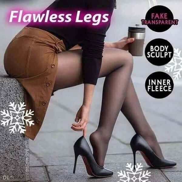 Flawless Legs Fake Translucent Warm Fleece Pantyhose