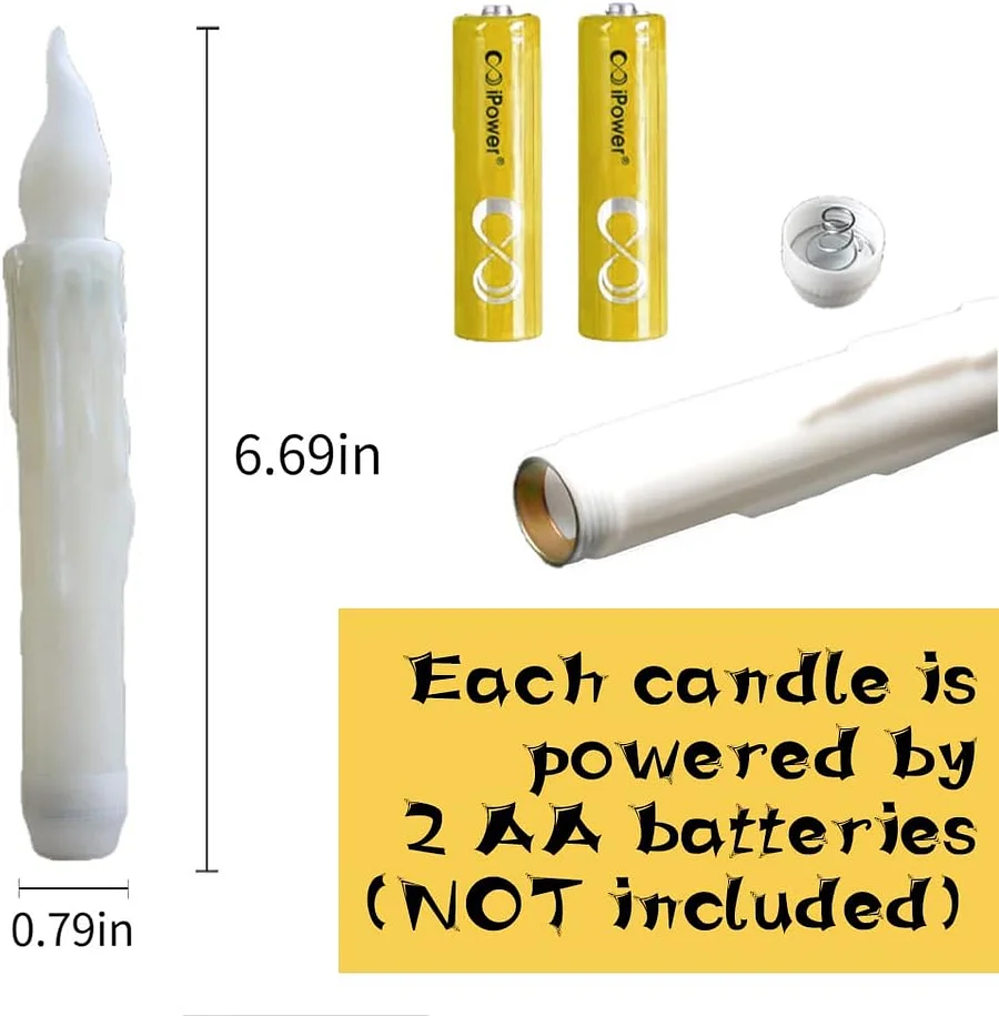 Floating LED Candles with Wand Remote Control