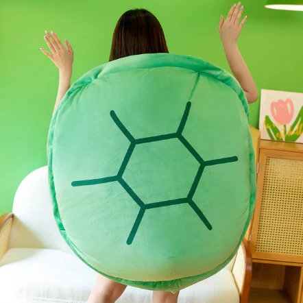 FLUFFY WEARABLE TURTLE PUSH