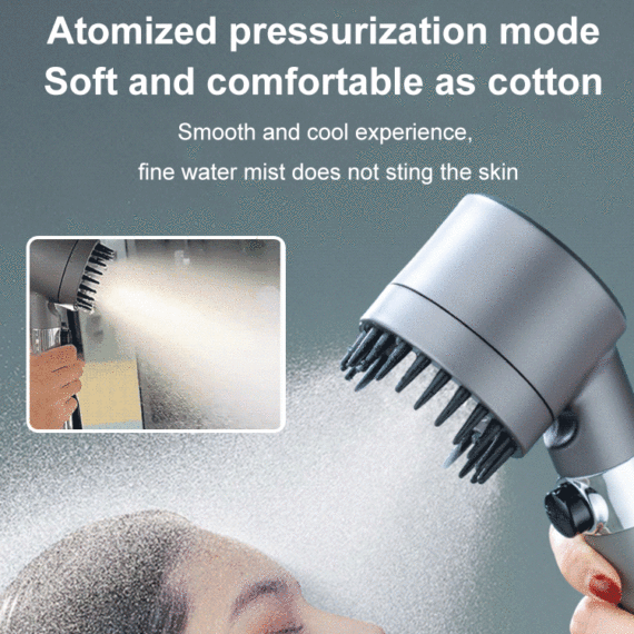 German massage multifunctional one-button adjustment shower head - Lulunami