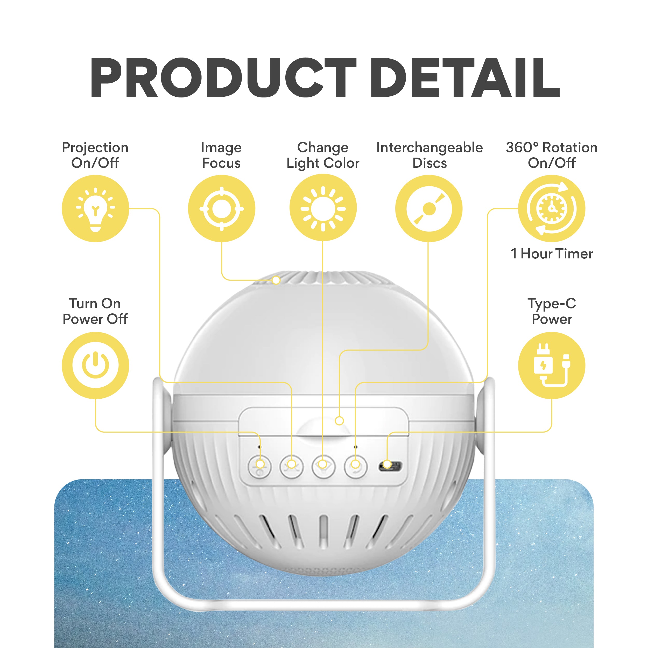 GloriLight Starter Kit: Projector + FREE 6 Bible Verse Discs