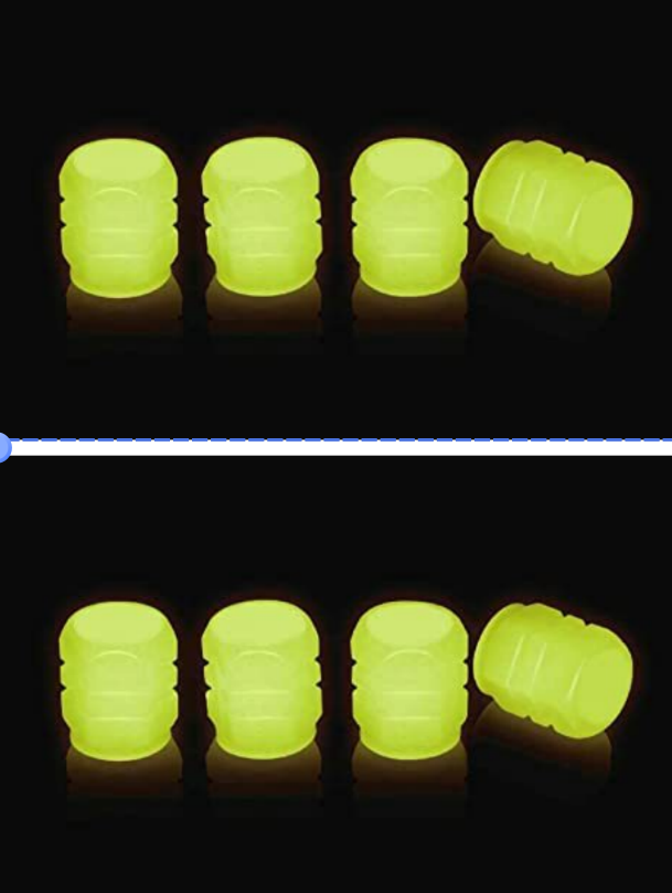 Glow in The Dark Valve Caps