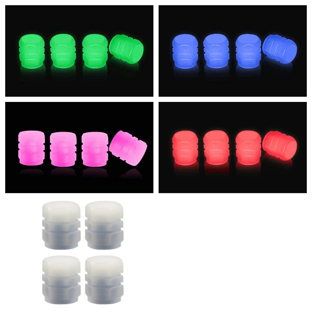 Glow in The Dark Valve Caps