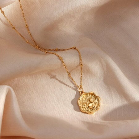 Gold Cherry Blossom Necklace