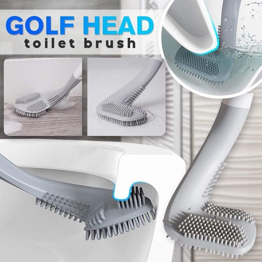 Golf brush head toilet brush