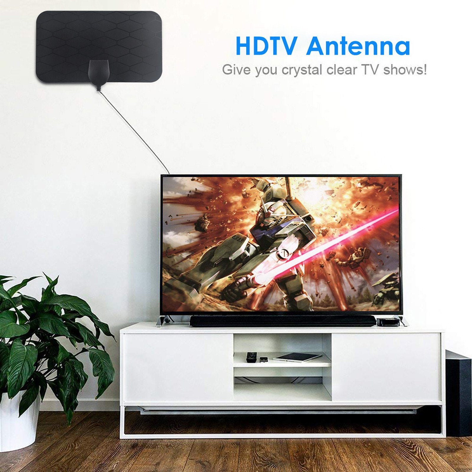 HDTV cable antenna 4K (5G chip, can be used worldwide)