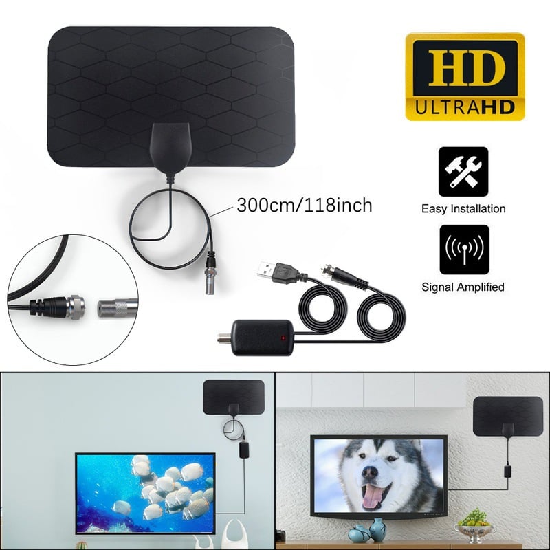 HDTV cable antenna 4K (5G chip, can be used worldwide)