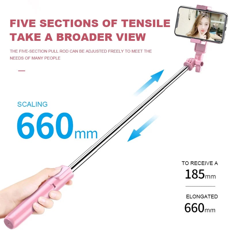 Hot Sale 50% OFF - 2023 New 6 in 1 Bluetooth Selfie Stick