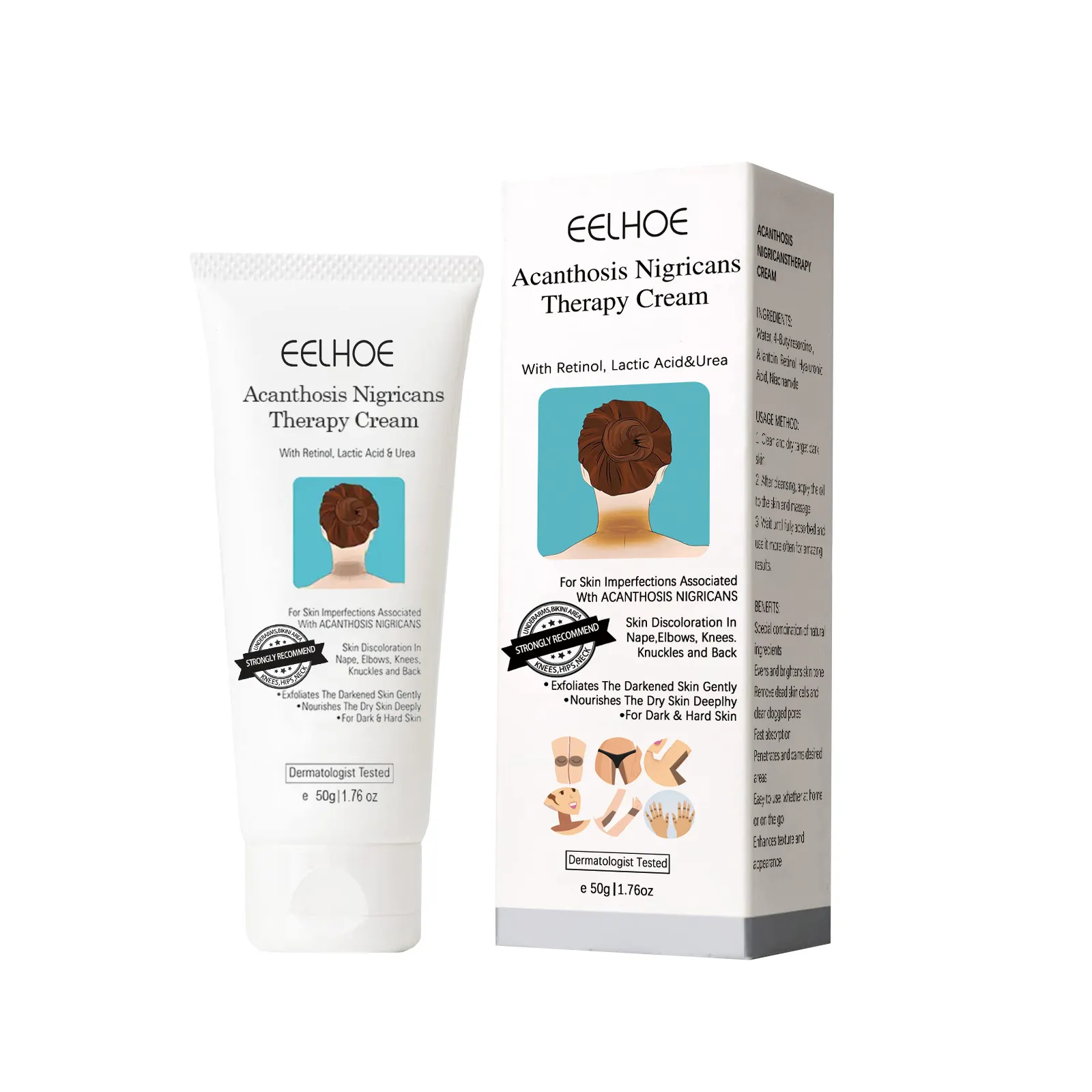 Hot Sale 60% OFF - EELHOE-Acanthosis Nigricans Therapy Cream- Reduces Dark Elbows, Knees, Underarms,Bikini Area & Neck