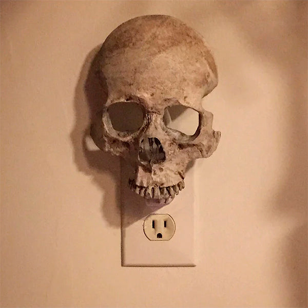 Hyper-realistic Human Skull Night Light