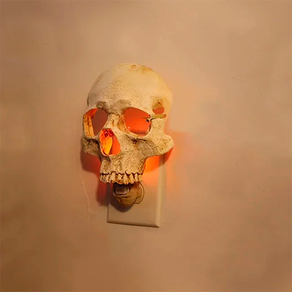 Hyper-realistic Human Skull Night Light