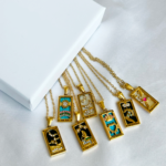 Colorful Tarot Cards Symbolic Necklaces