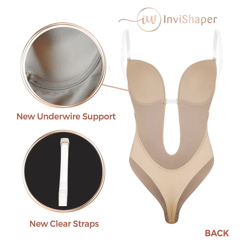 InviShaper - Plunge Backless Body Shaper Bra