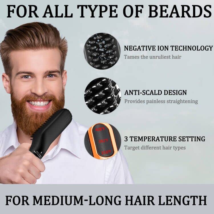 Ion 3-in-1 Men's Beard Straightener