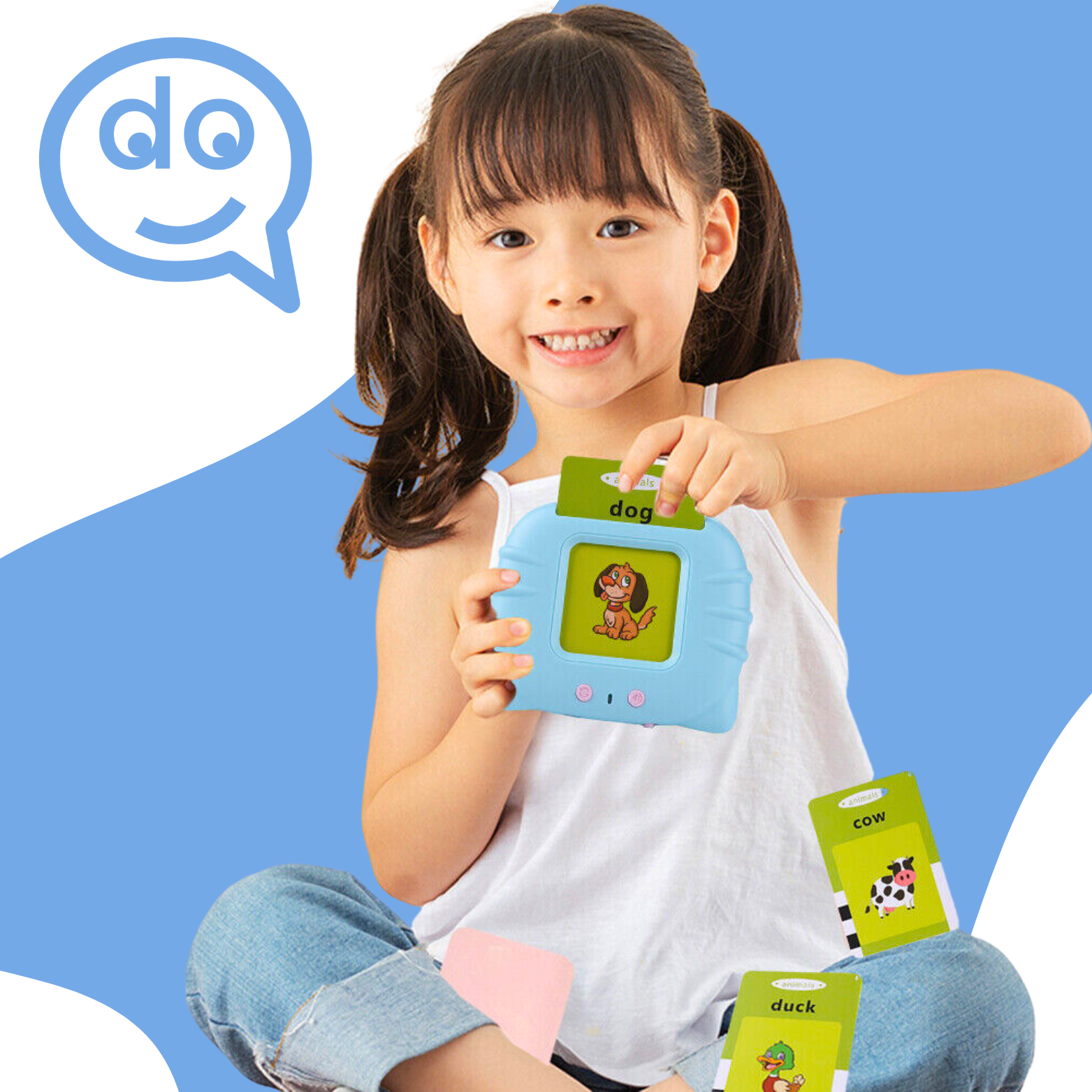 Kids Early Learning Flashcards – Audible Reading Device + 112 Cards