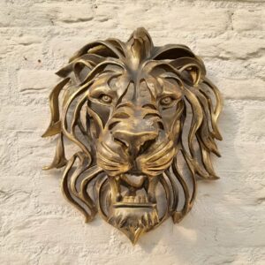 LAST DAY – 49%OFF – Rare Find-Large Lion Head Wall Mounted Art Sculpture