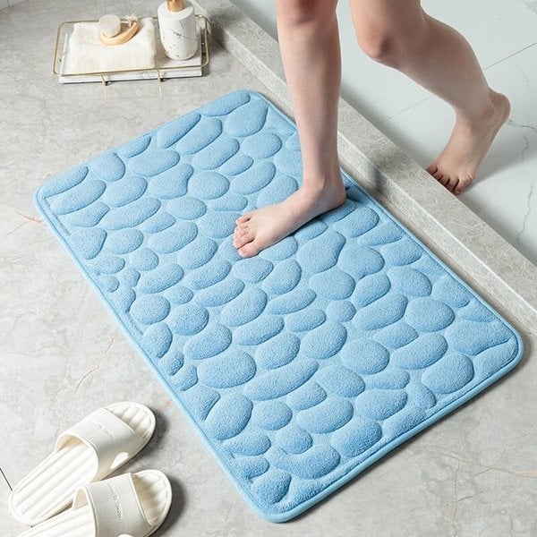 Last Day 48% OFF - Cobblestone Embossed Bathroom Bath Mat