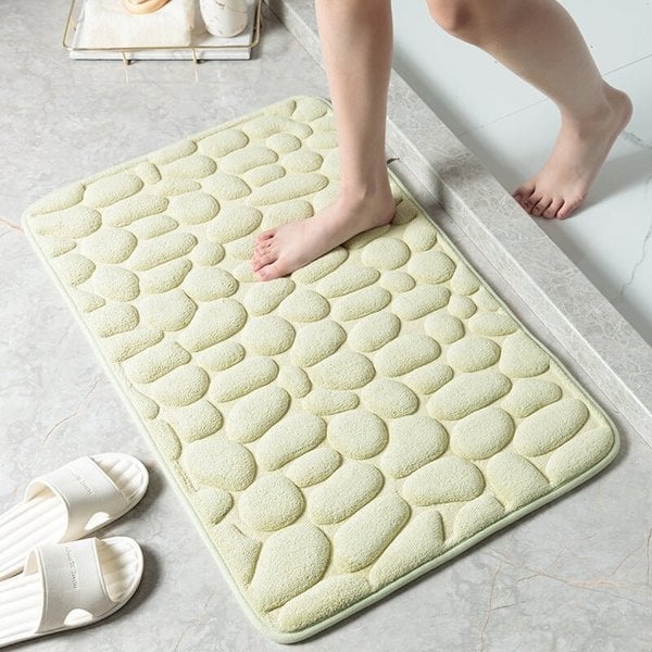 Last Day 48% OFF - Cobblestone Embossed Bathroom Bath Mat