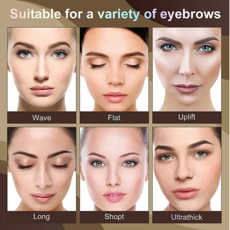 LAST DAY 49% OFF - Brow Stamp Set + 10 Templates & 2 Brow Brushes