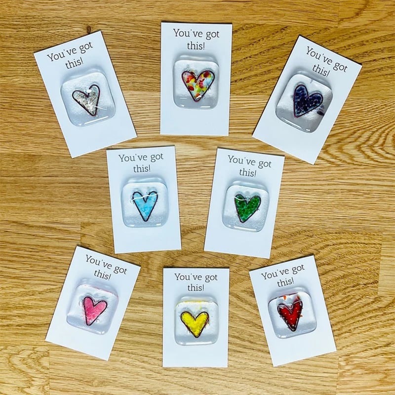 Last day 70% OFF - Fused Glass Heart Pocket Token & Buy 6 Get Extra 20% OFF