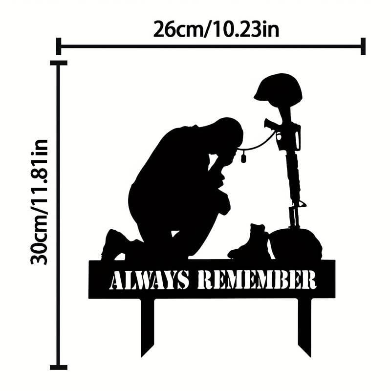 Last Day 70% OFF - Memorial metal plaque for fallen soldiers, yard decoration