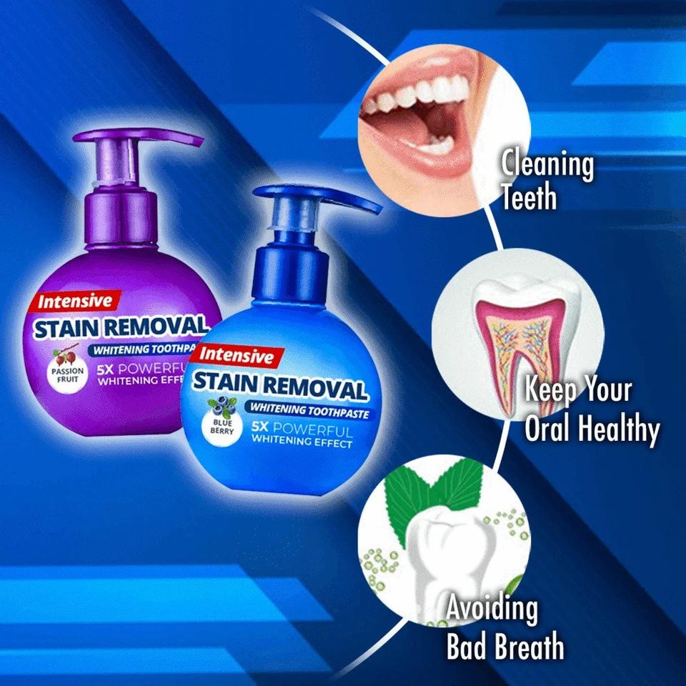 Last Day Promotion 48% OFF - Intensive Stain Removal Whitening Toothpaste