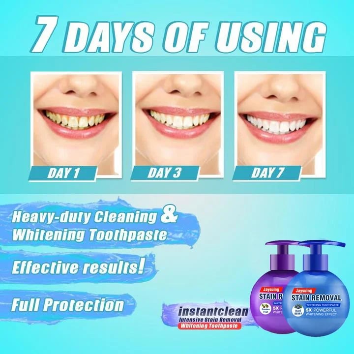 Last Day Promotion 48% OFF - Intensive Stain Removal Whitening Toothpaste