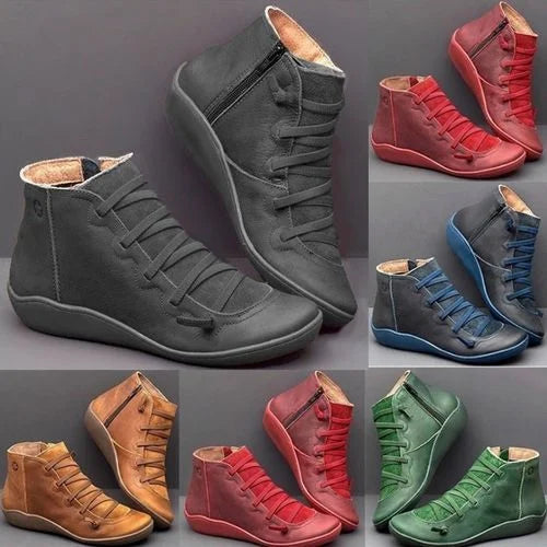 Last Day Promotion 50% OFF - Comfortable Leather Arch Support Boots