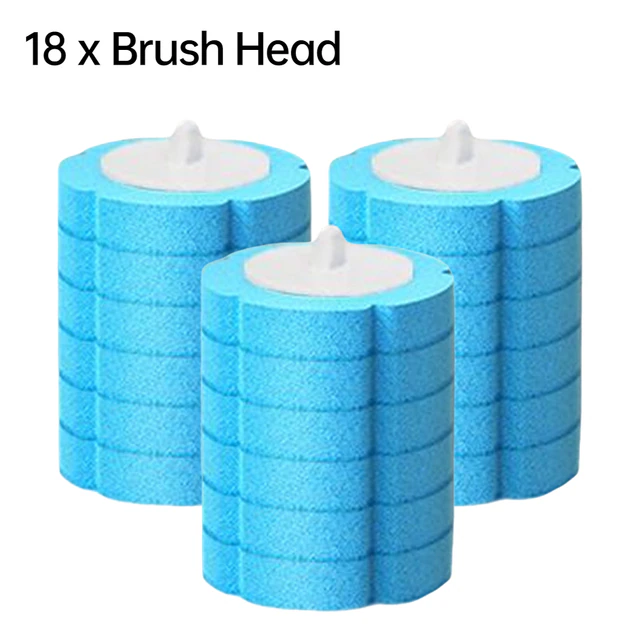 Last Day Promotion 50% OFF - Disposable Replacement Brush Head Toilet Brush Set