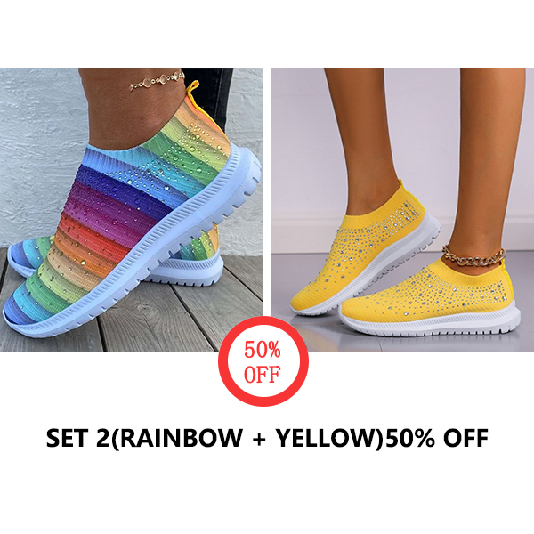 Last Day Promotion 60% - Women Slip-on Sneakers Daily Outdoors Beach Summer