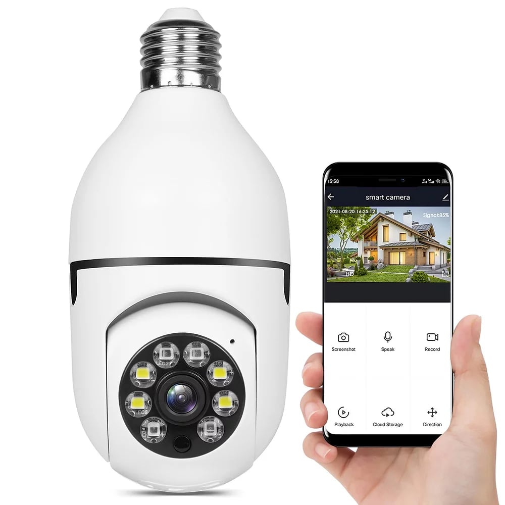 Last Day Sale 50%OFF - 2MP E27 360 Bulb Surveillance Camera Night Vision