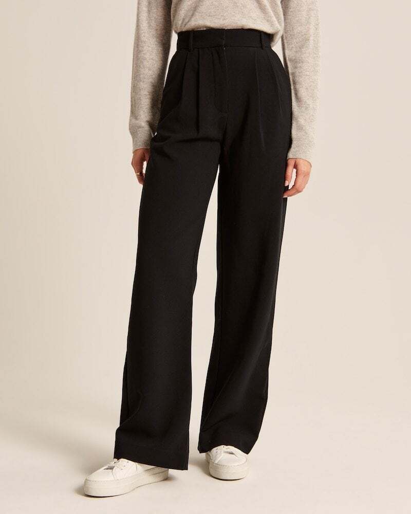 Lightweight Tailored Premium Fabric Wide Leg Pants