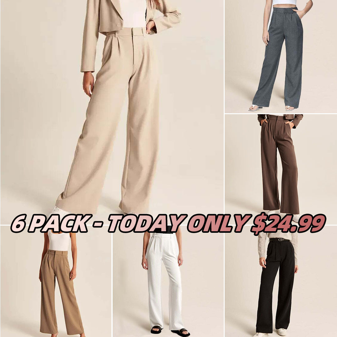 Lightweight Tailored Premium Fabric Wide Leg Pants