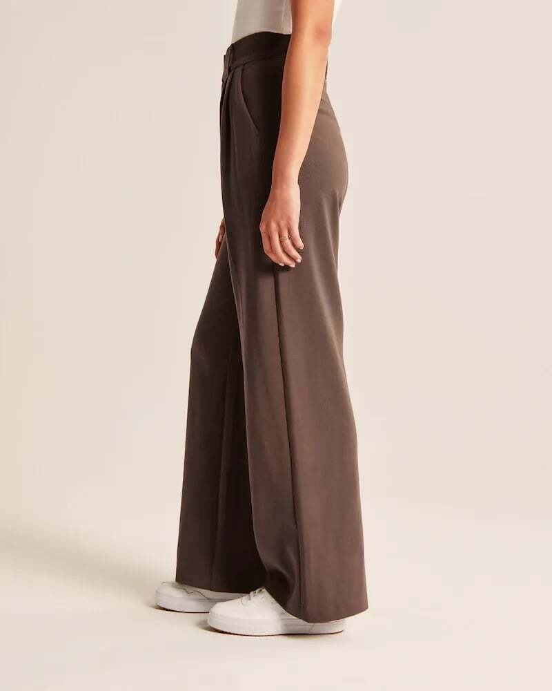 Lightweight Tailored Premium Fabric Wide Leg Pants