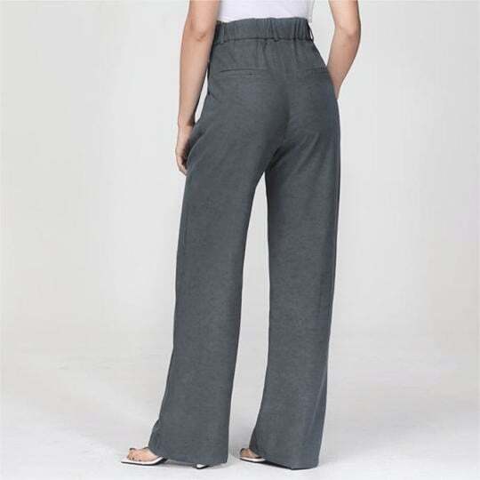 Lightweight Tailored Premium Fabric Wide Leg Pants