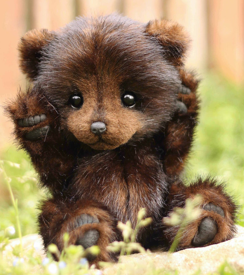 (LIMITED EDITION)  Artisanal Masterpieces: Handmade Plush Baby Bears