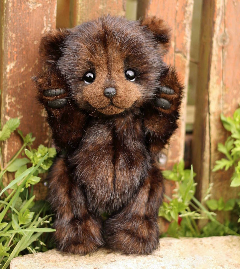 (LIMITED EDITION)  Artisanal Masterpieces: Handmade Plush Baby Bears