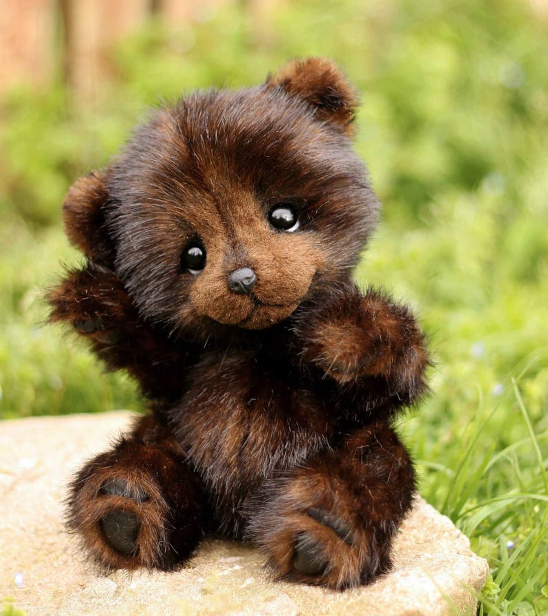 (LIMITED EDITION)  Artisanal Masterpieces: Handmade Plush Baby Bears