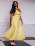 Lulah Drape Maxi Dress with Built-in Bra