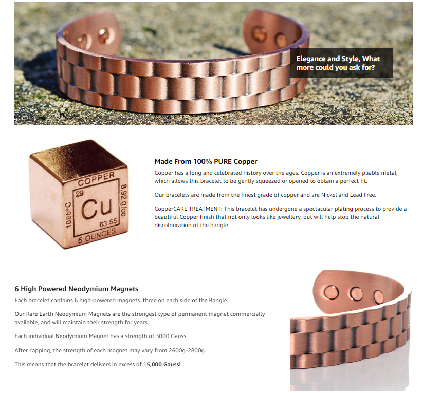 Menheal Pure Copper Magnetic Therapy Health Bracelet (Limited time discount - Last day)