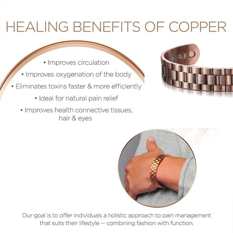 Menheal Pure Copper Magnetic Therapy Health Bracelet (Limited time discount - Last day)